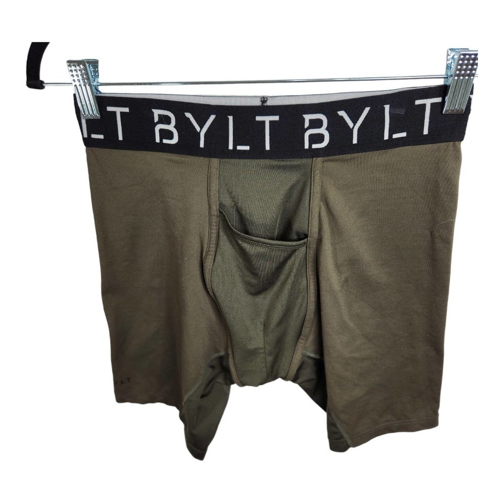 BYLT Flex Brief Men's‎ Medium Dark Olive Green